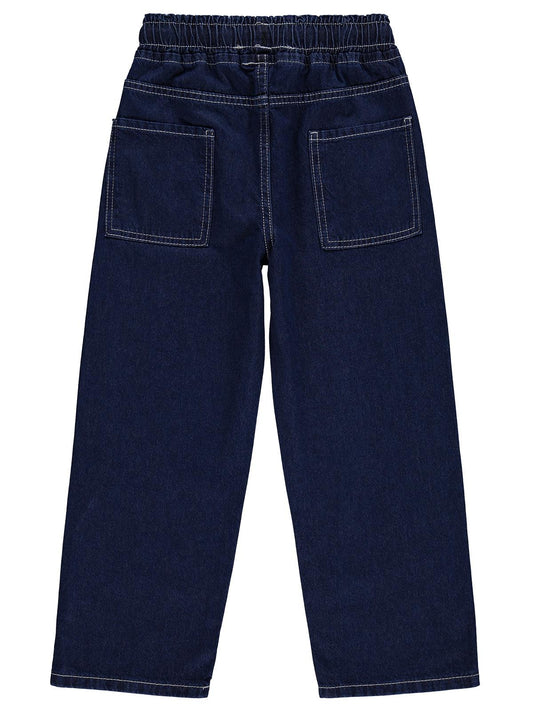 Civil Boys Kontras Dikişli 6-9 Yaş Pantolon - Mavi
