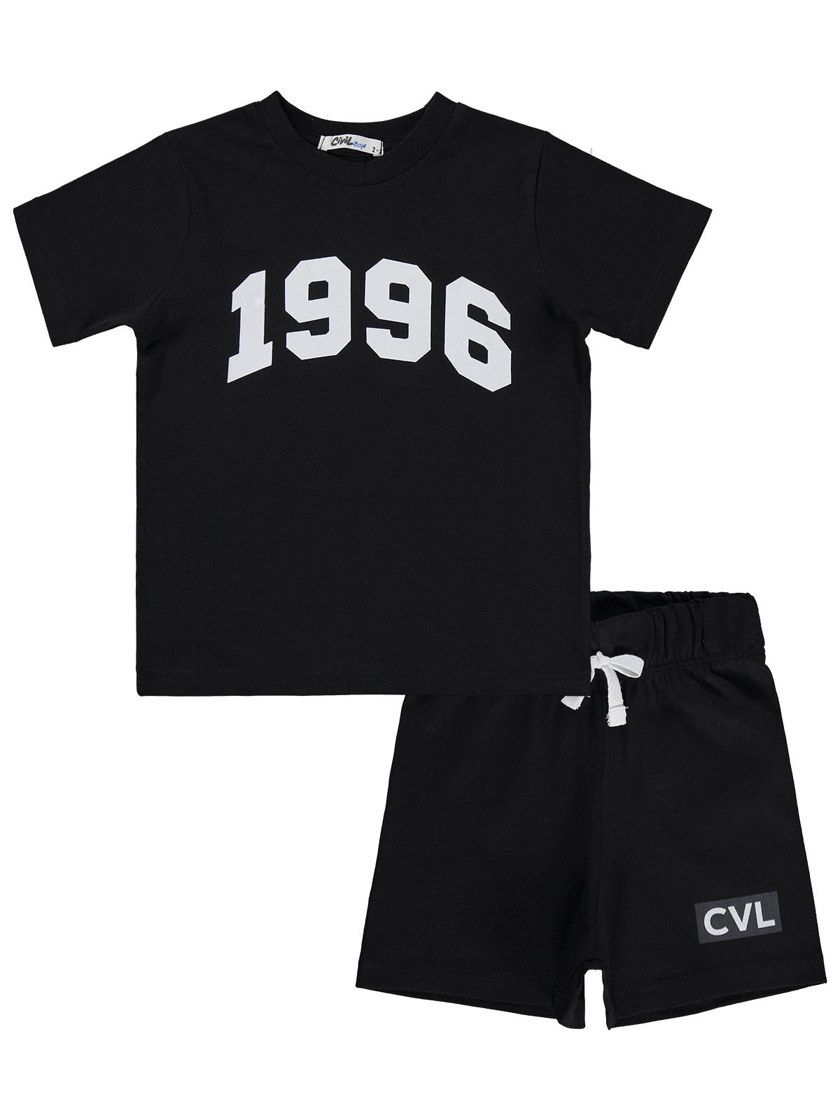 Civil Boys 1996 Baskılı 2-5 Yaş Takım - Siyah