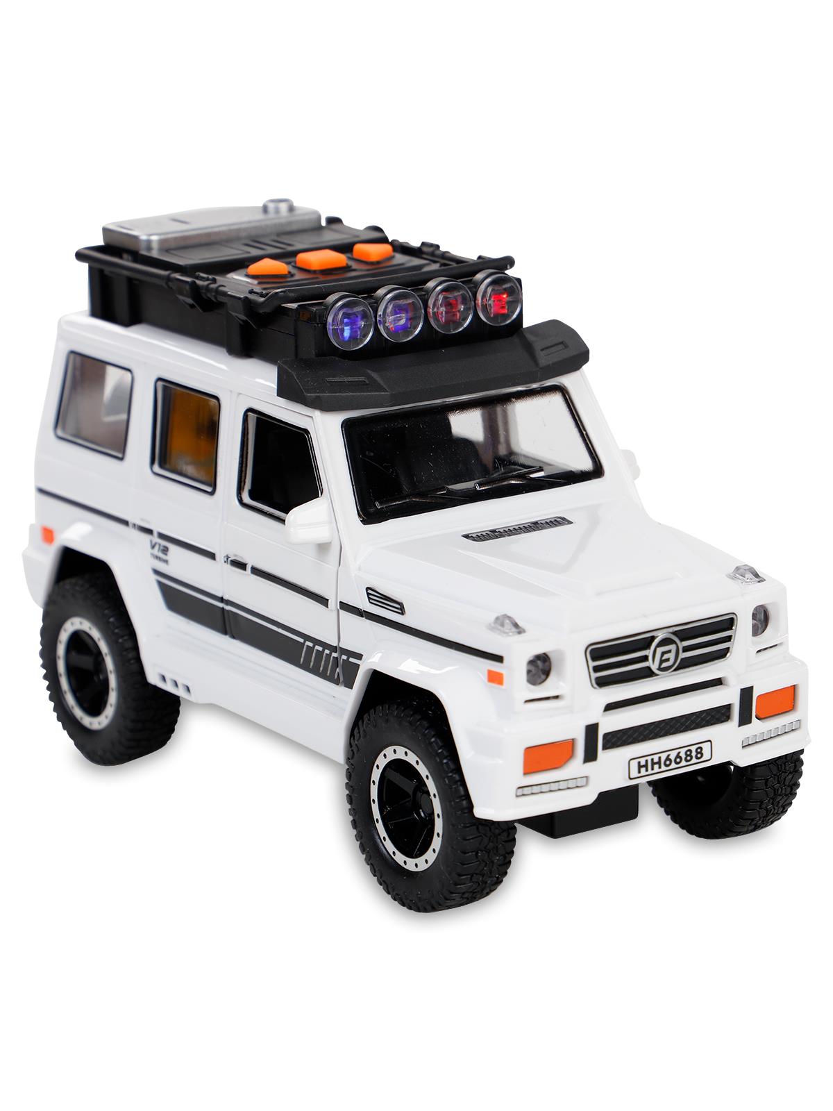 Vardem Işıklı Müzikli Lüks Jeep - Beyaz