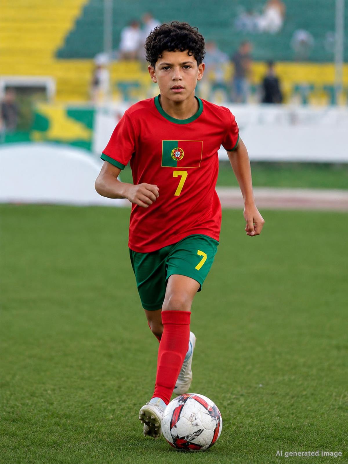 Civil Boys Portugal Baskılı 10-13 Yaş Takım - Kırmızı