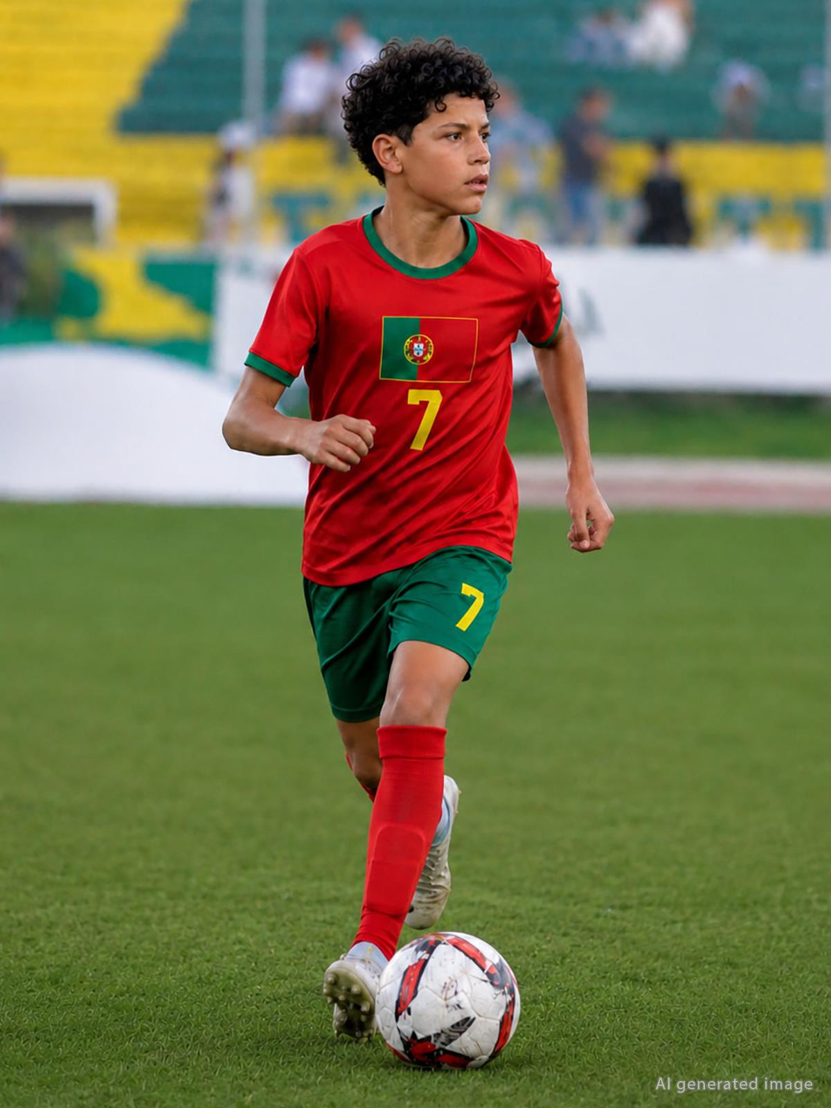 Civil Boys Portugal Baskılı 10-13 Yaş Takım - Kırmızı