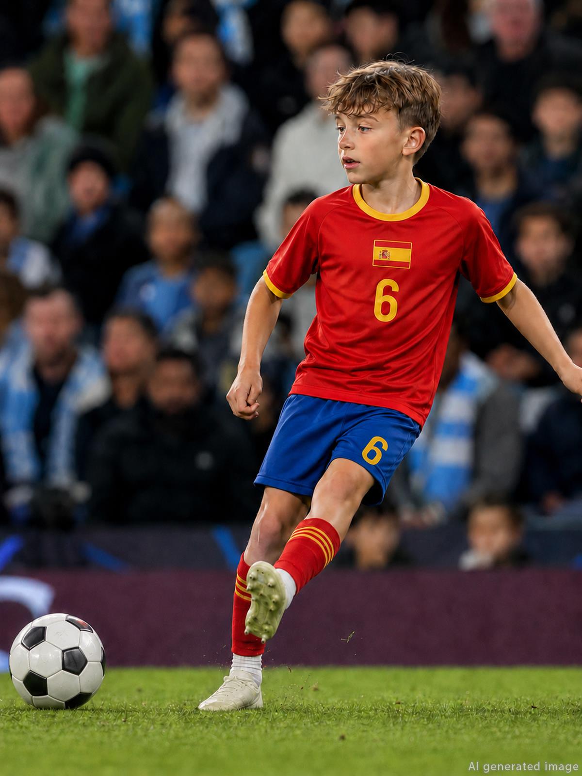Civil Boys Spain Baskılı 2'li 10-13 Yaş Takım - Pamuk Forma - Kırmızı