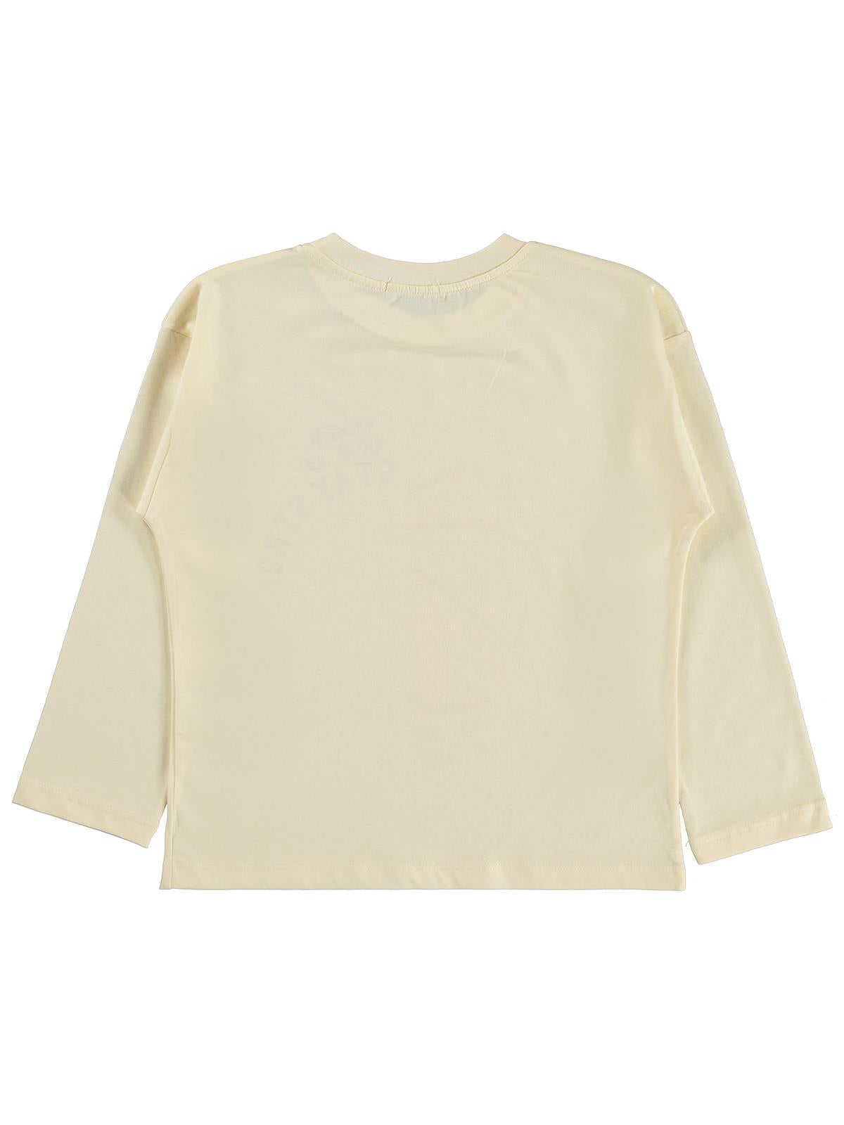 Civil Erkek Çocuk Stay Top Baskılı Sweatshirt Km | Süprem Uzun Kol | Okul Kreş ve Günlük Kullanım - Ekru