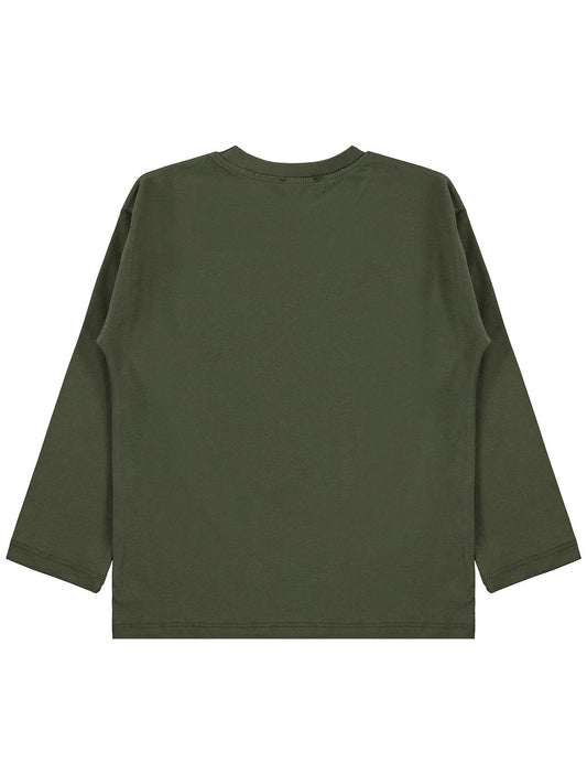 Civil Erkek Çocuk Oyun Konsolu Baskılı Sweatshirt Km | Süprem | Okul Kreş ve Günlük Kullanım - Haki