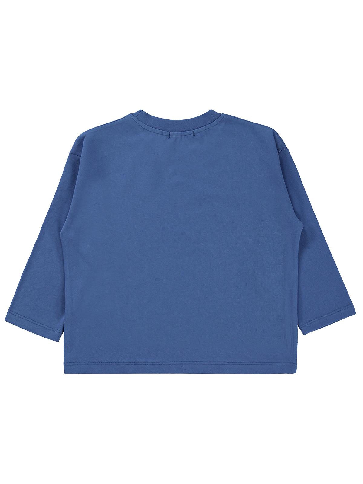 Civil Erkek Çocuk Explore The Baskılı Sweatshirt Km | Süprem Uzun Kol | Okul Kreş ve Günlük Kullanım - Mavi