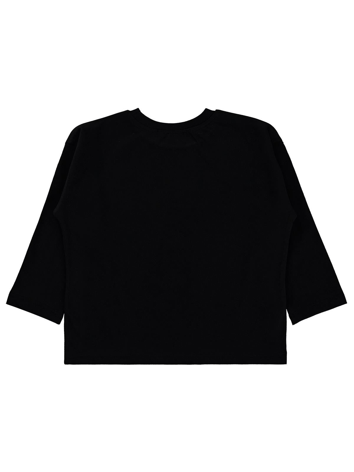 Civil Erkek Çocuk Uzay Temalı Baskılı Sweatshirt Km | Süprem Uzun Kol | Okul Kreş ve Günlük Kullanım - Siyah