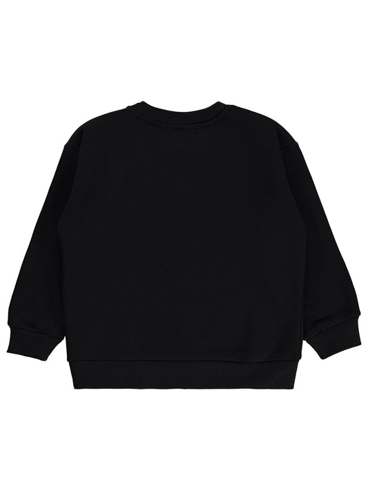 Civil Boys Power Baskılı 10-13 Yaş Sweatshirt - Siyah