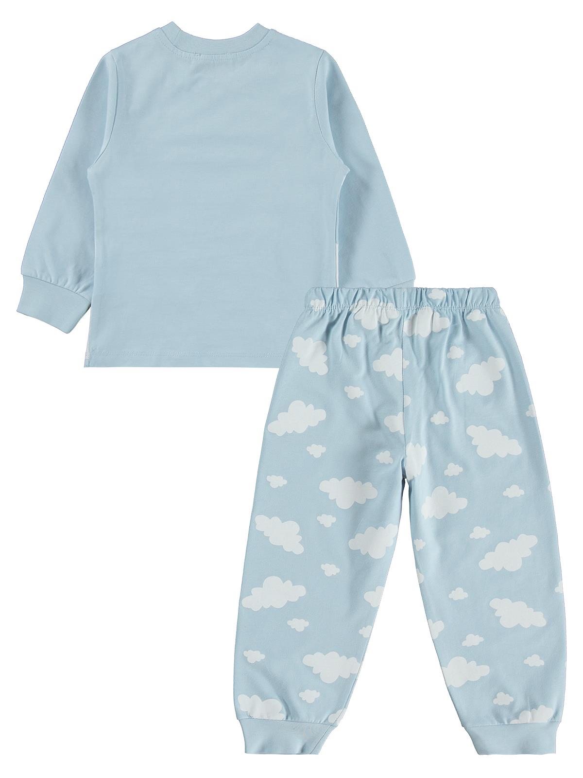 Civil Girls Şato Baskılı 2-5 Yaş Pijama Takımı - Mavi