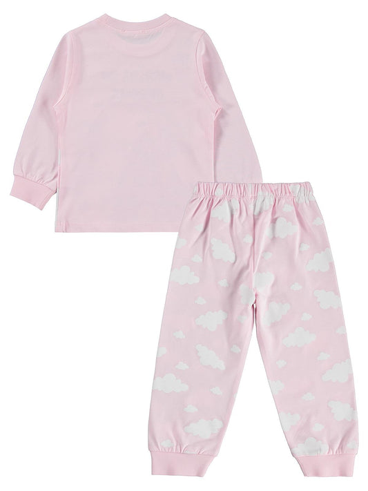 Civil Girls Şato Baskılı 2-5 Yaş Pijama Takımı - Pembe