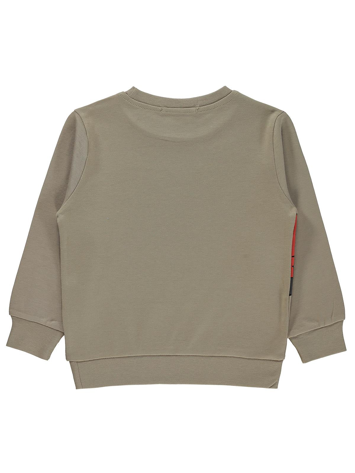 Civil Boys Tili Rakun Ayı Baskılı 2-5 Yaş Sweatshirt  - Bej