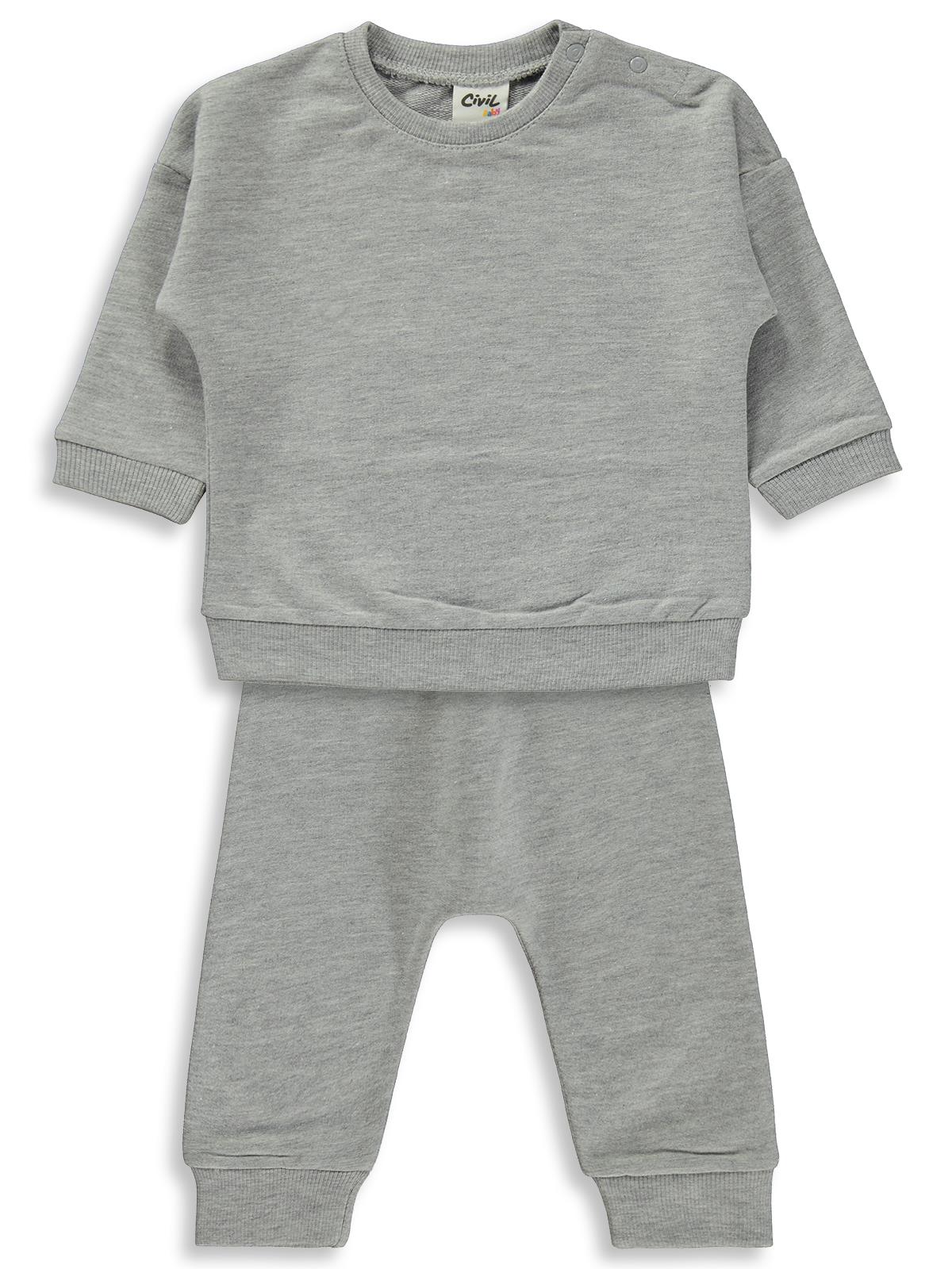 Civil Baby Basic 6-18 Ay Takım - Gri