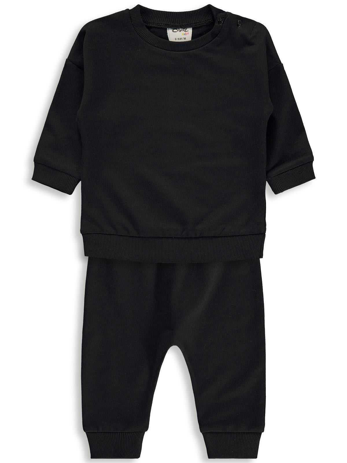 Civil Baby Basic 6-18 Ay Takım - Siyah
