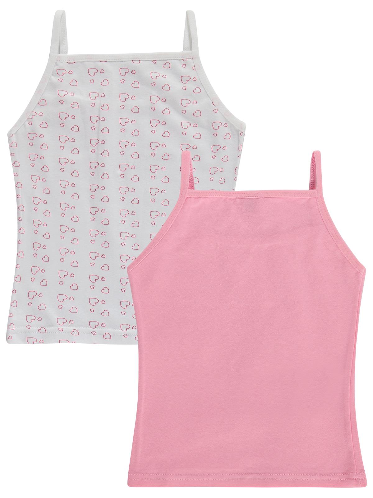Civil Girls Cute Kalp 2-12 Yaş Kız Çocuk 2'li Atlet - Standart