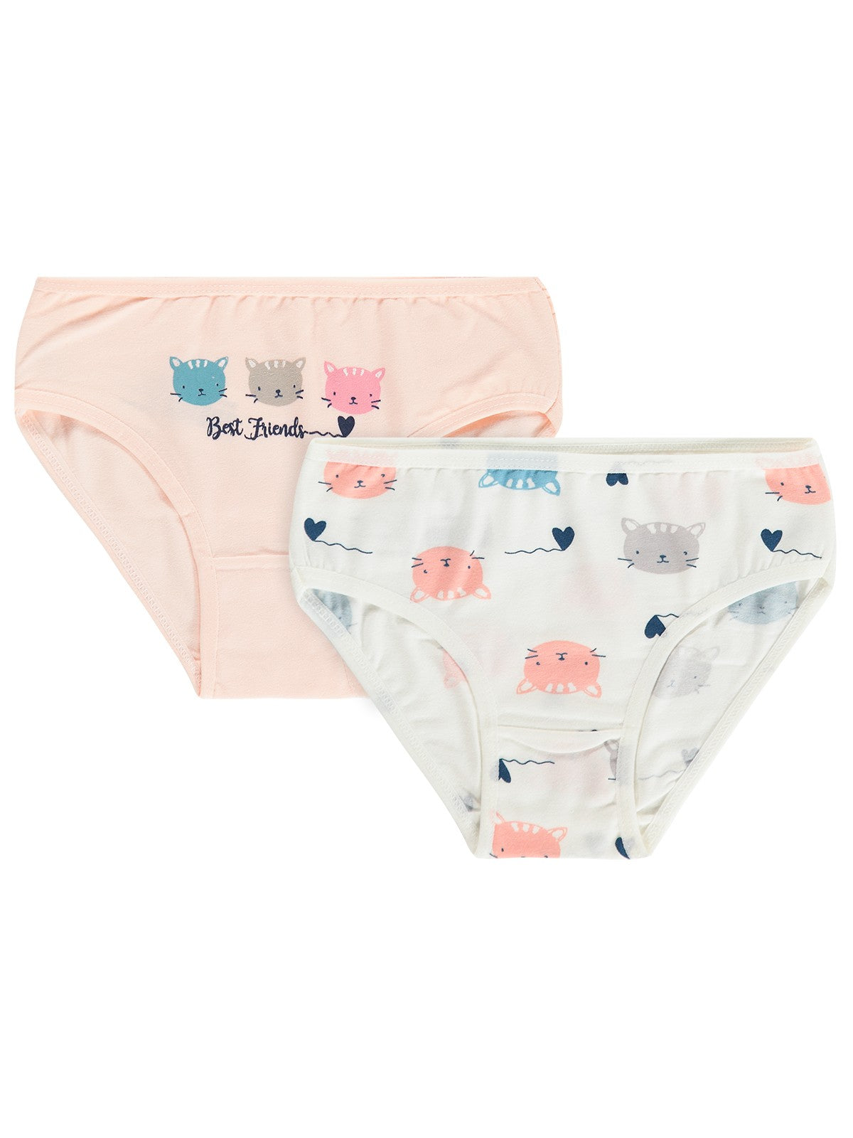 Civil Girls Best Cat 2-12 Yaş Kız Çocuk 2'li Külot