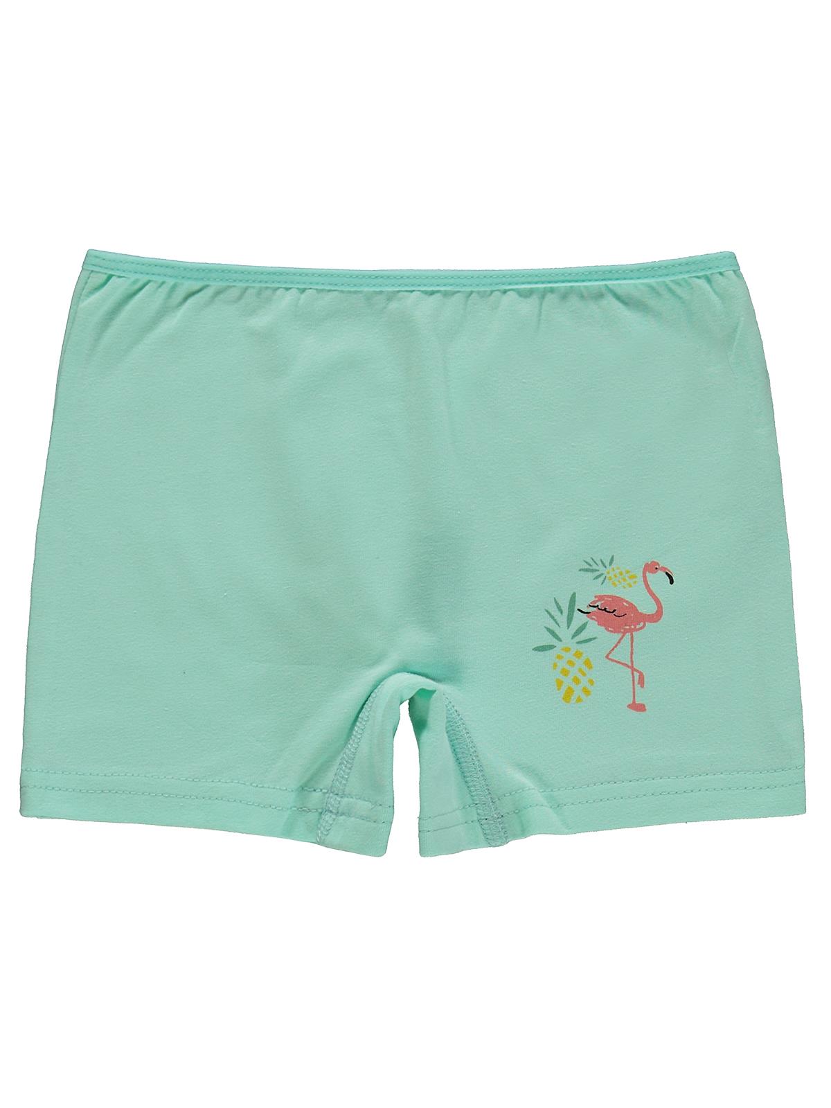 Civil Kız Çocuk Flamingo Kız Çocuk 2'li Boxer | Likralı Süprem | Okul Kreş ve Günlük Kullanım