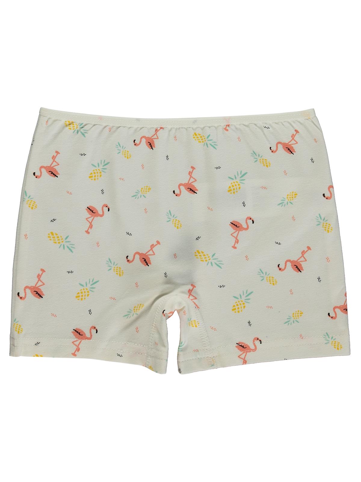 Civil Kız Çocuk Flamingo Kız Çocuk 2'li Boxer | Likralı Süprem | Okul Kreş ve Günlük Kullanım