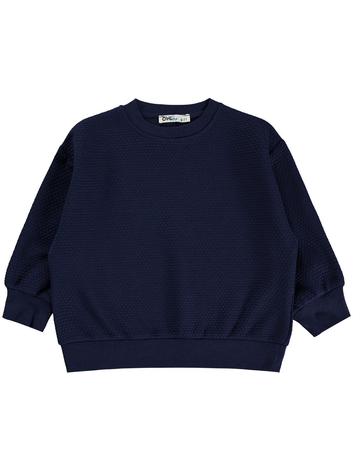 Civil Boys Petek Kumaşlı 6-9 Yaş Sweatshirt - Lacivert