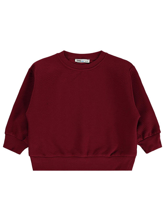 Civil Boys Çizgili 2-5 Yaş Sweatshirt - Bordo