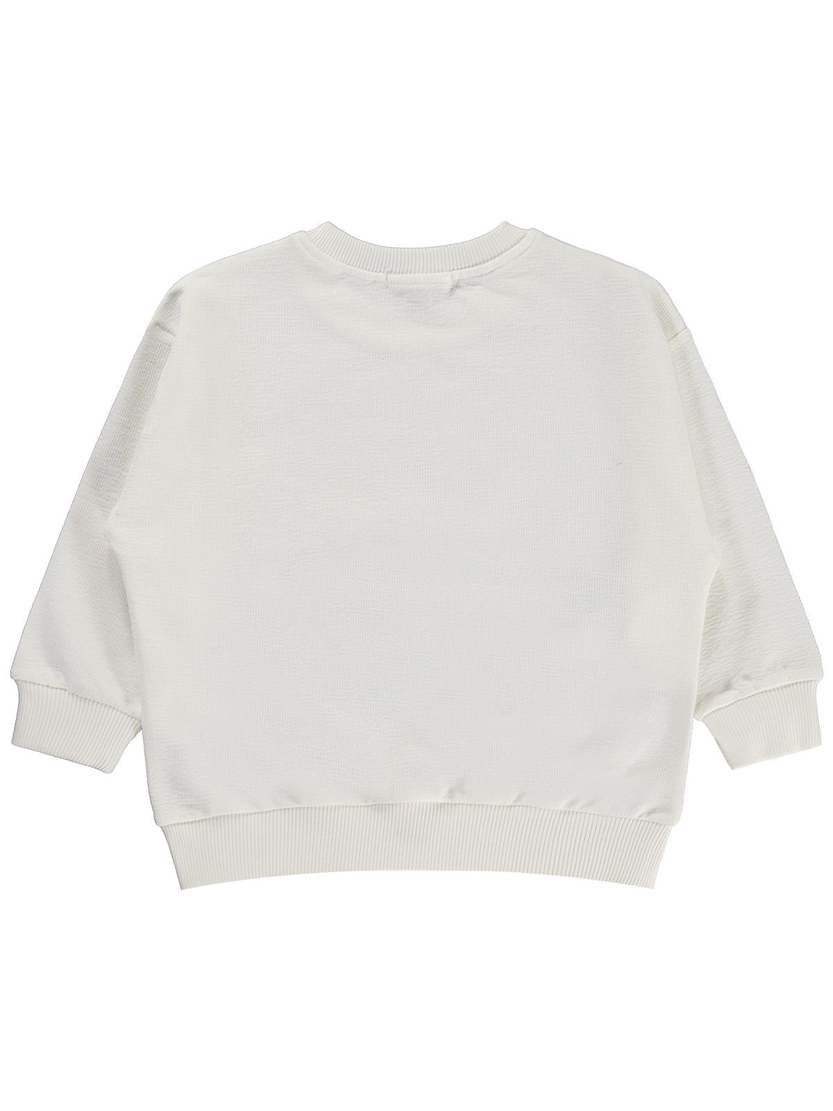 Civil Boys Hayvanlar Baskılı 2-5 Yaş Sweatshirt - Ekru