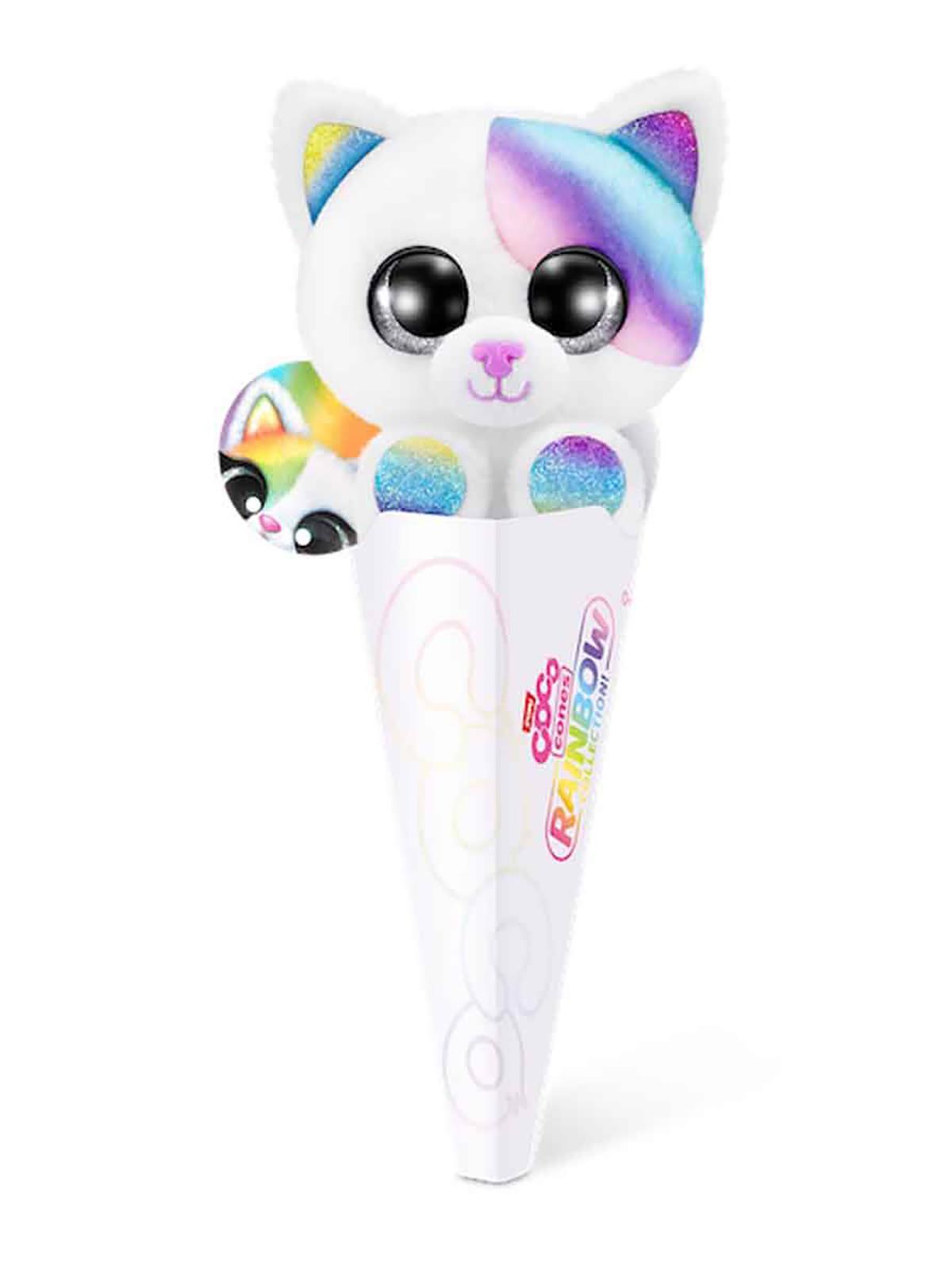 Coco Cones Gökkuşağı Peluş - Beyaz