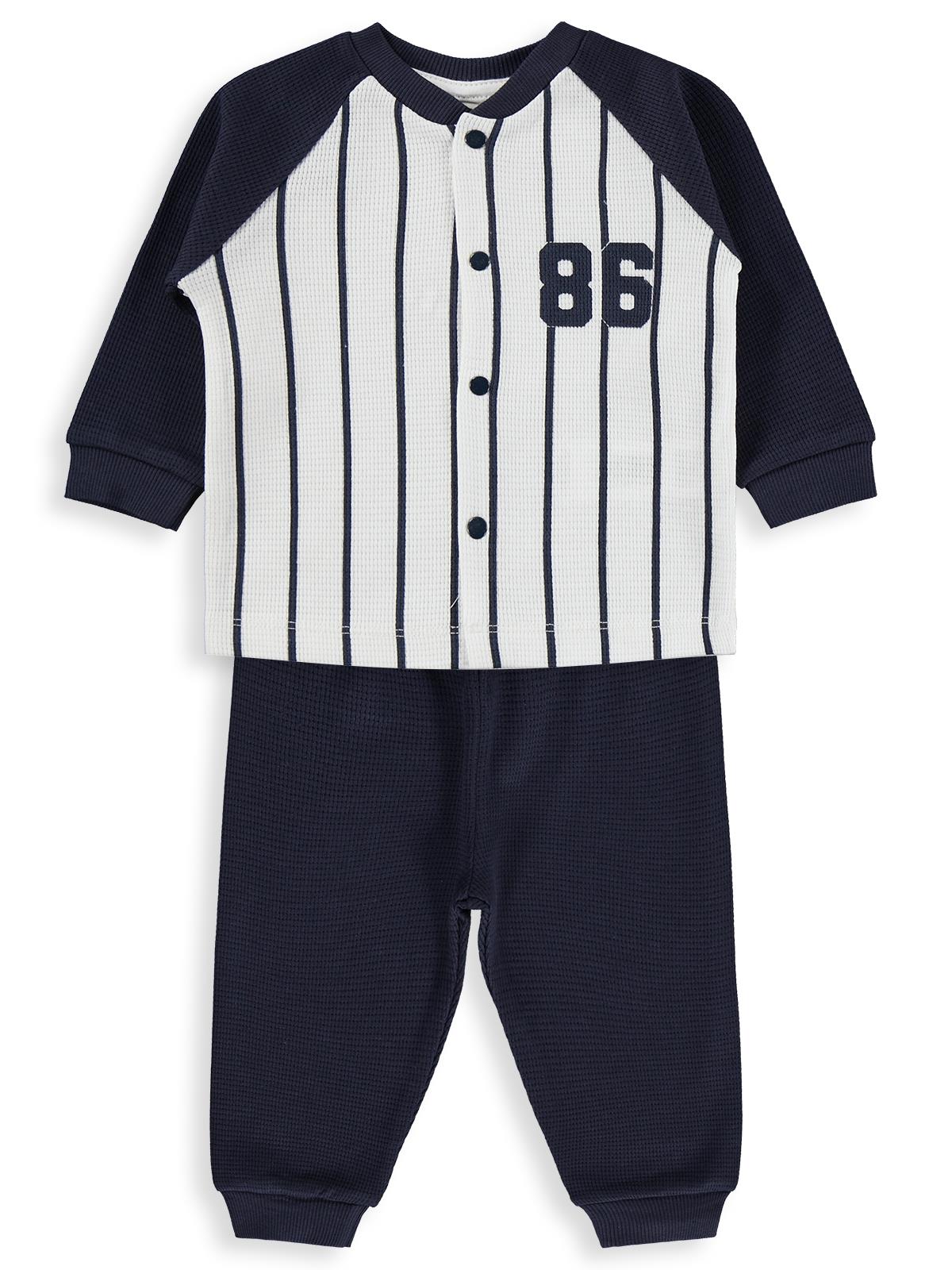 Civil Baby 86 Baskılı 6-18 Ay Pijama Takımı - Lacivert