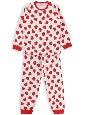 Civil Girls Kalpli 10-13 Yaş Pijama Takımı - Kırmızı