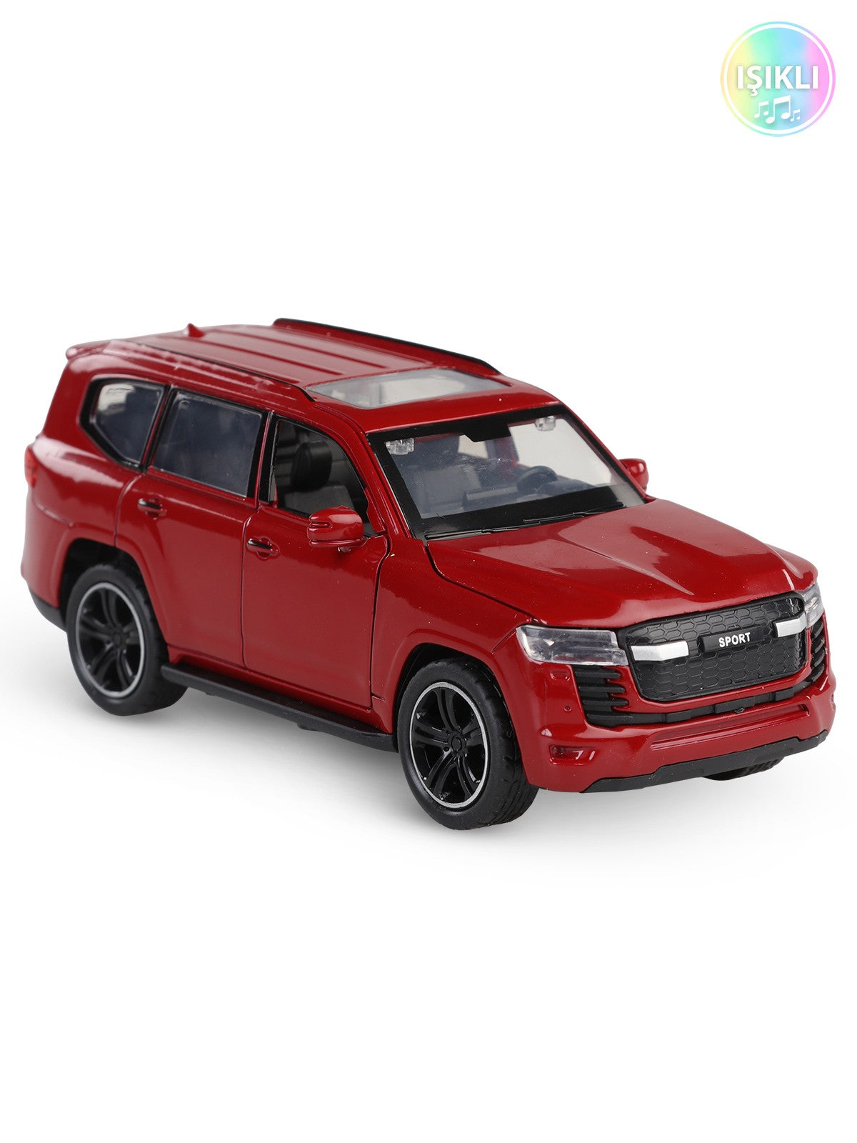 Vardem Kut.çek bırak 1:32 Işıklı Ve Sesli Metal Jeep - Bordo