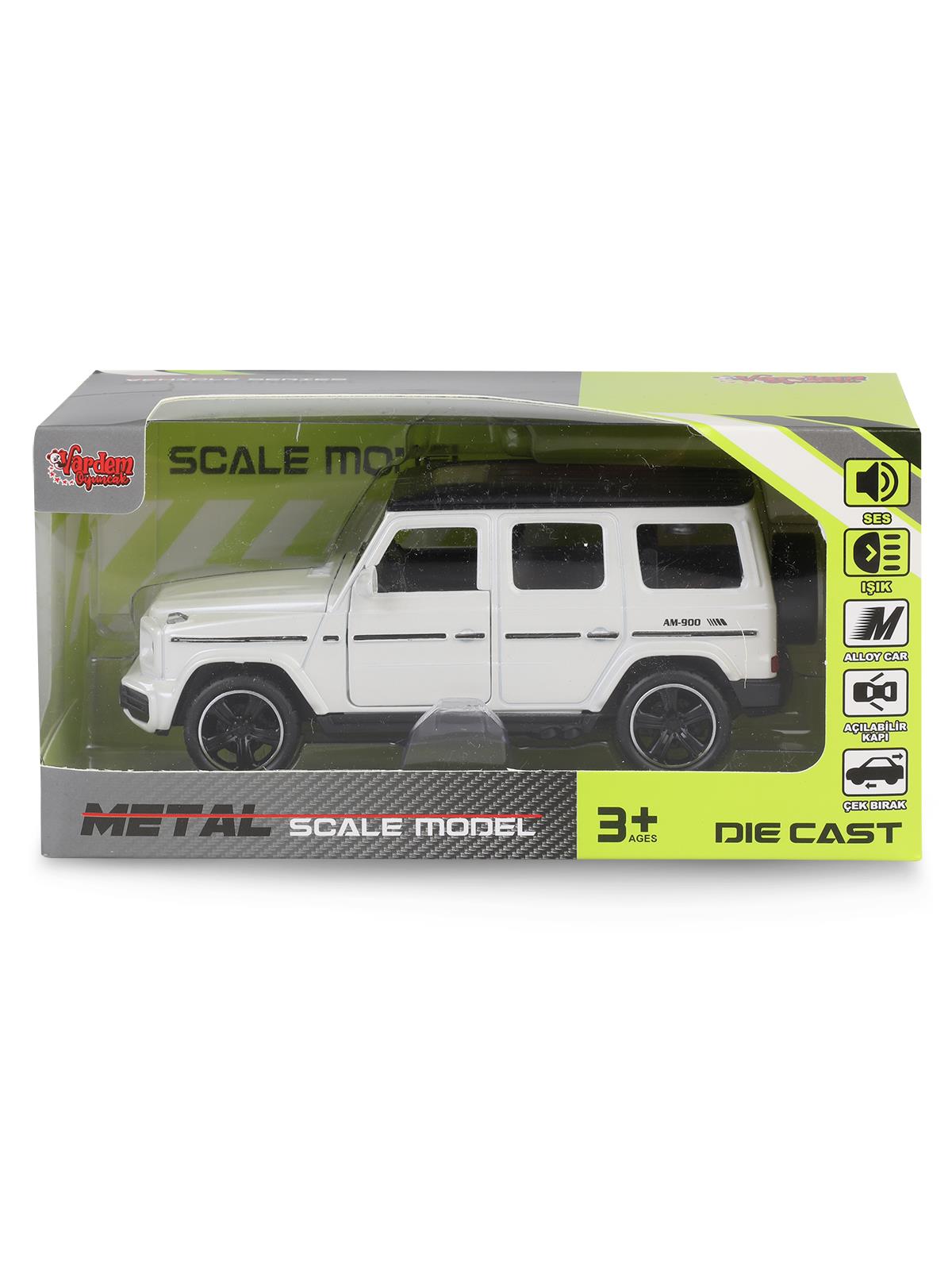 Vardem Kut.çek bırak 1:32 Işıklı Ve Sesli Metal Jeep - Bordo