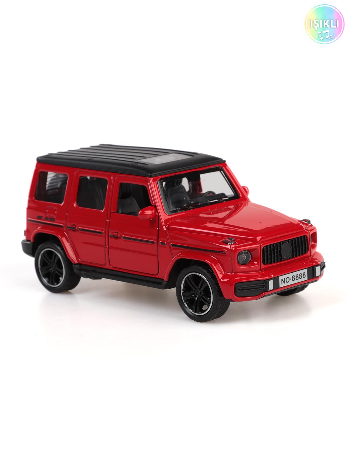 Vardem Kut.çek bırak 1:32 Işıklı Ve Sesli Metal Jeep - Bordo