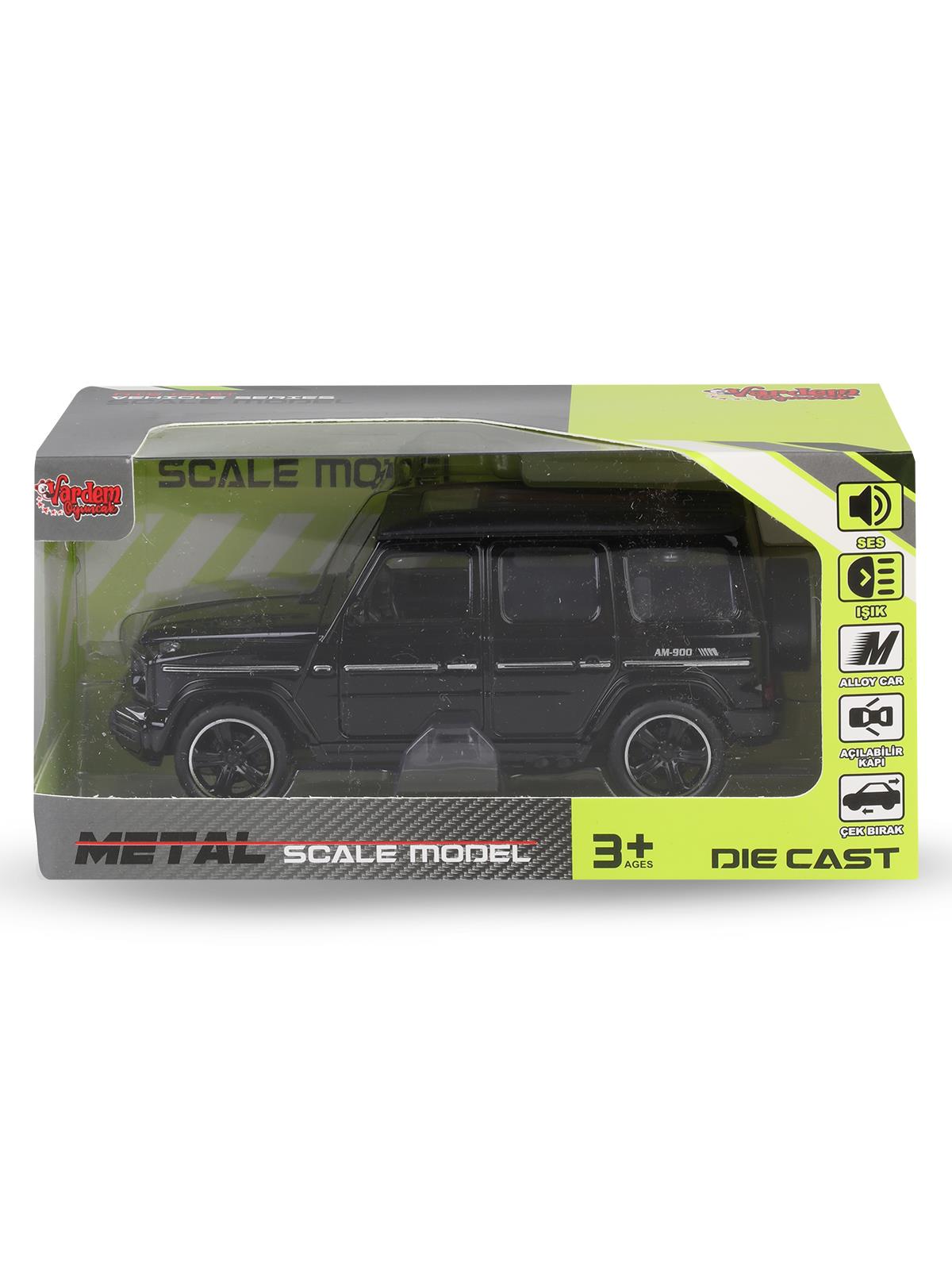 Vardem Kut.çek bırak 1:32 Işıklı Ve Sesli Metal Jeep - Bordo