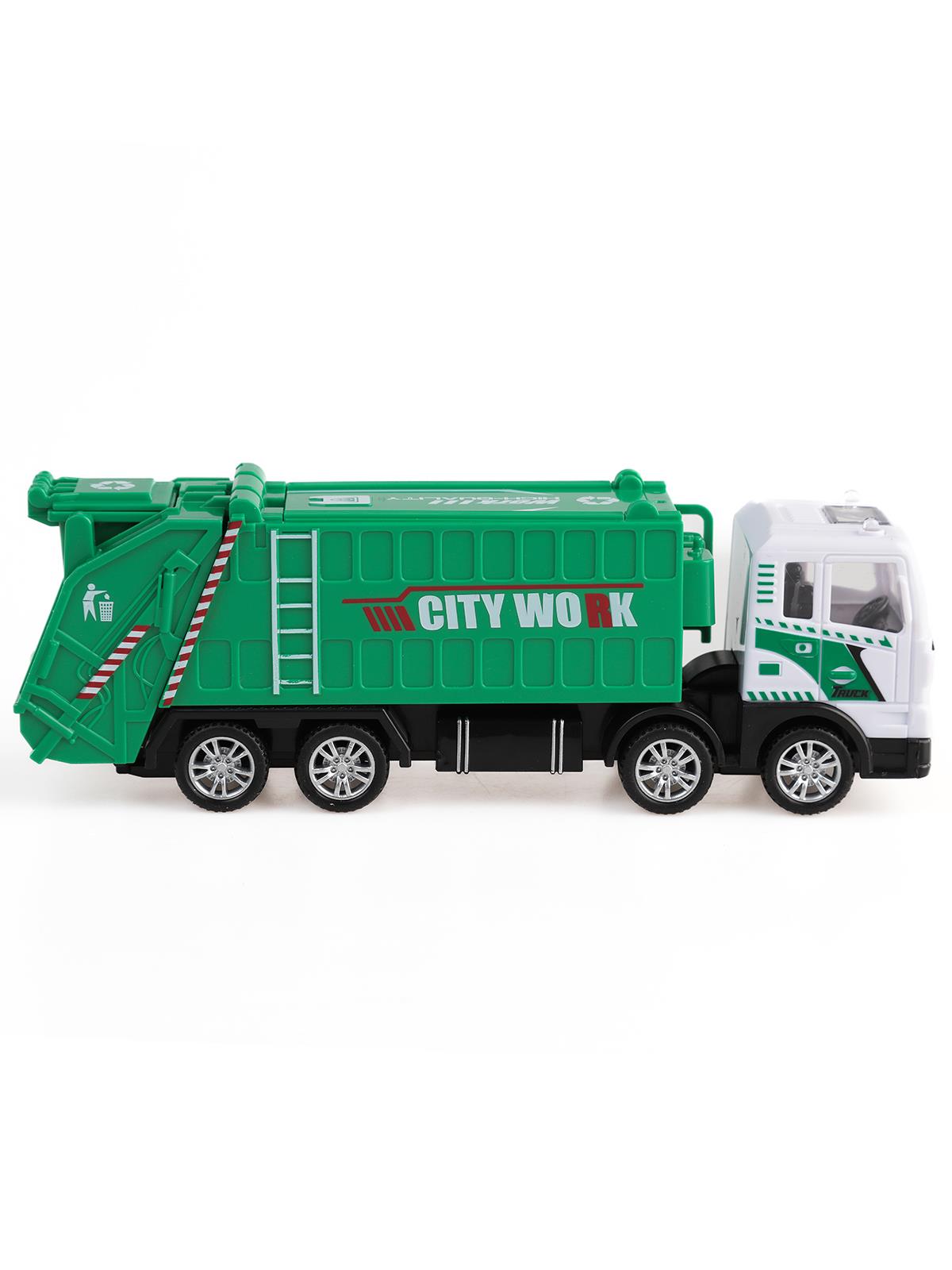 Vardem Surtmelı Metal 1:50 Cop Kamyonu Ve Sulama Aracı - Yeşil