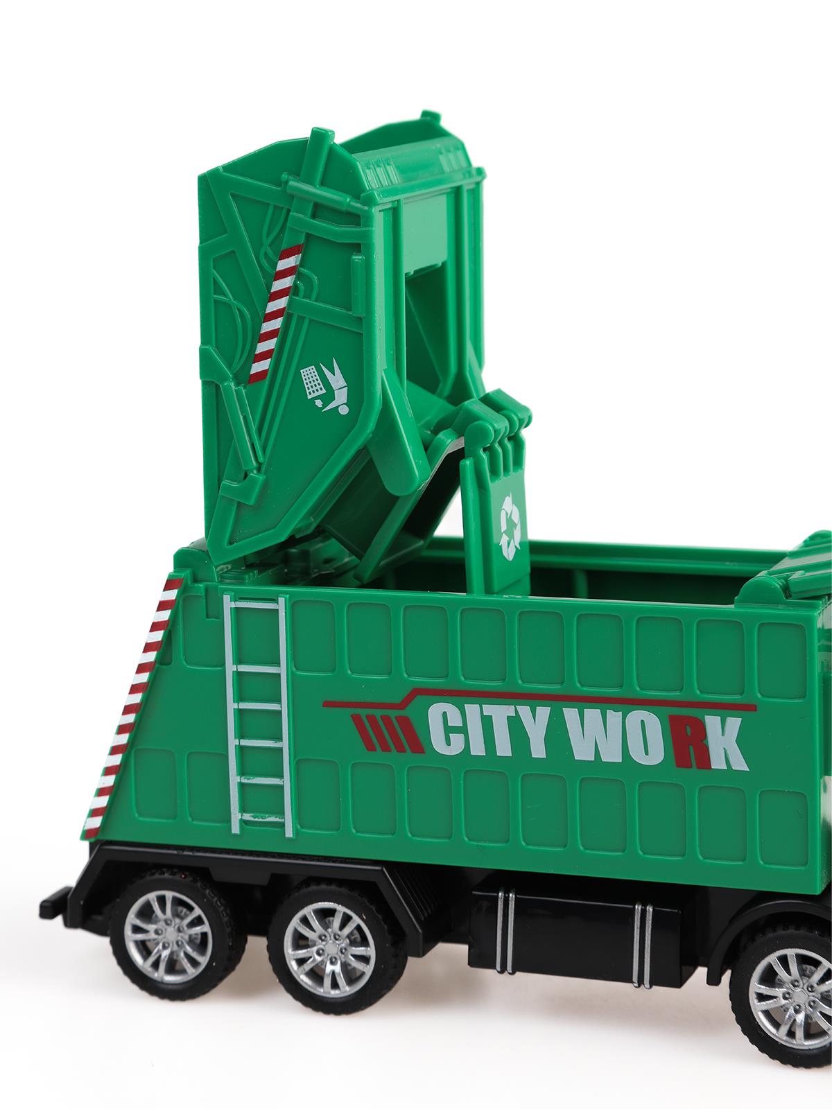 Vardem Surtmelı Metal 1:50 Cop Kamyonu Ve Sulama Aracı - Yeşil