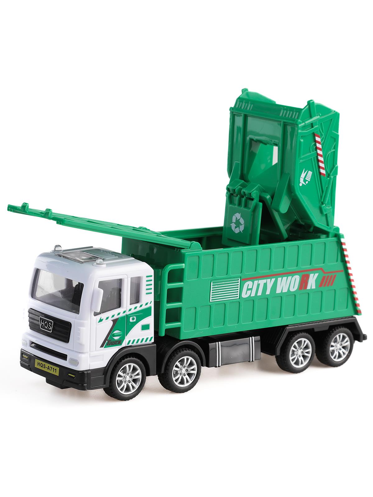 Vardem Surtmelı Metal 1:50 Cop Kamyonu Ve Sulama Aracı - Yeşil