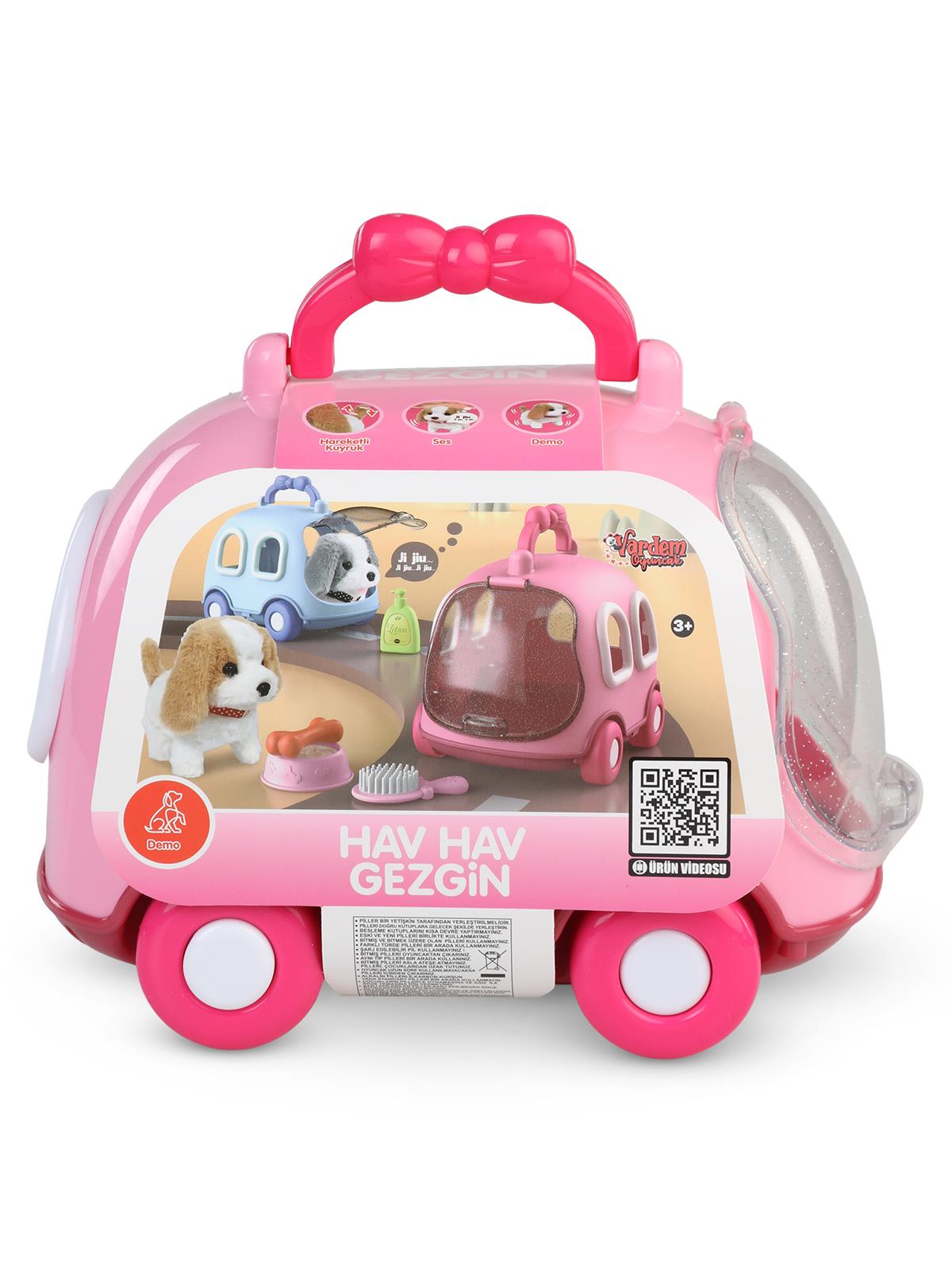Vardem Tasıma Cantalı Seslı Hareketlı Kopek - Pembe