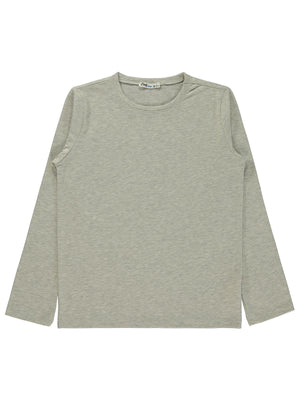Civil Boys Erkek Çocuk Basic Sweatshirt | Likralı Süprem Uzun Kol | Okul Kreş ve Günlük Kullanım - Gri