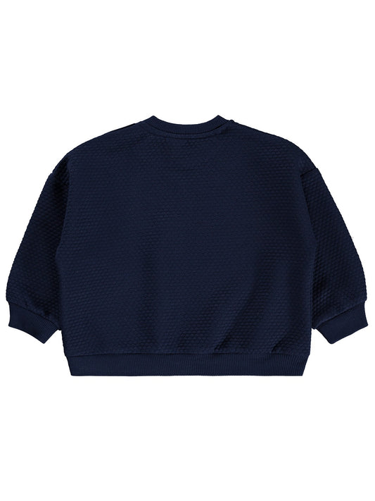 Civil Baby Düz Petek 6-18 Ay Sweatshirt - Lacivert