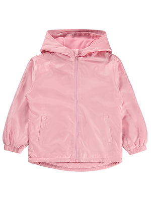 Civil Girls Polarlı Düz 10-13 Yaş Yağmurluk - Pudra