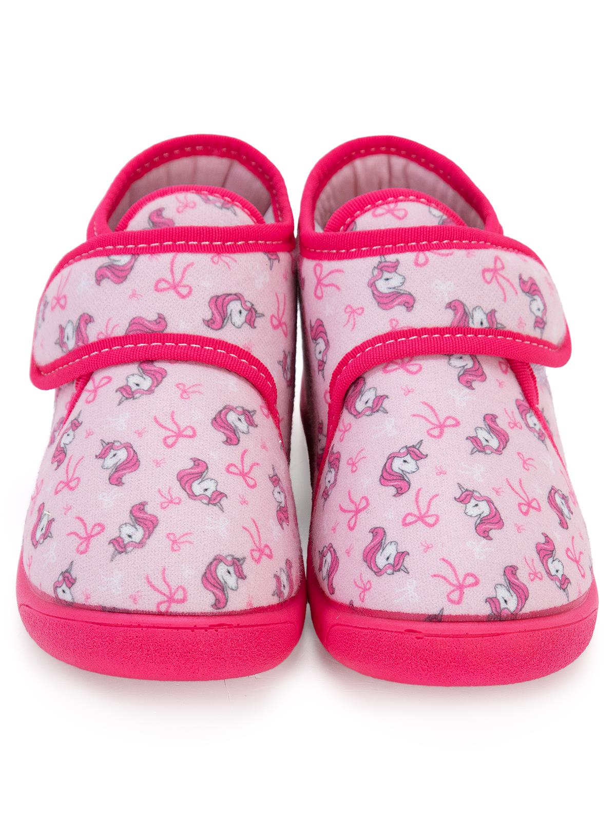 Civil Girls Unicorn Baskılı 27-32 Numara Panduf - Açık Camel