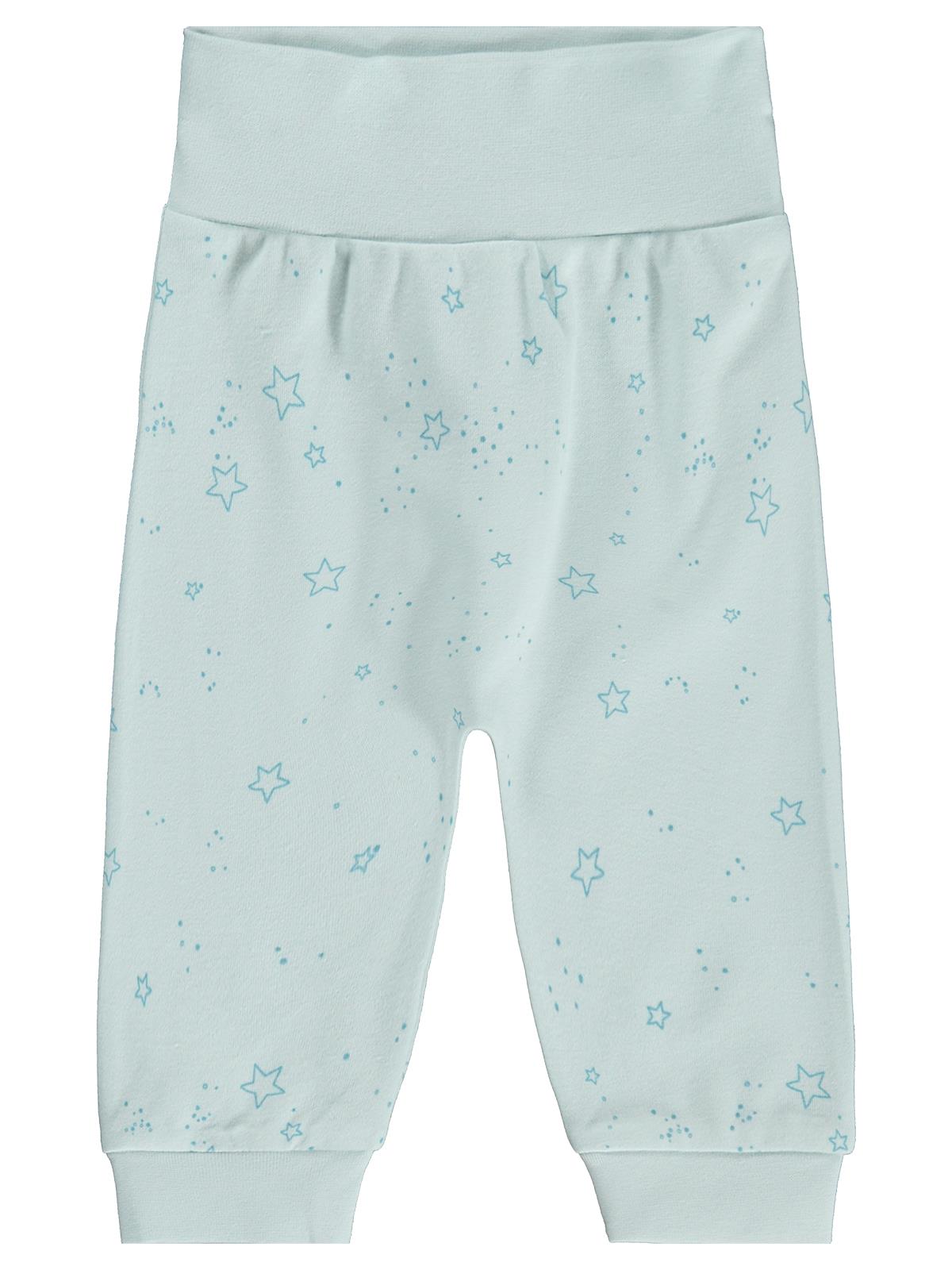 Civil Baby Mavi Jakarlı 2li 3-12 Ay Tek Alt Bebe - Mavi