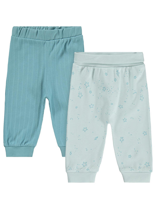 Civil Baby Mavi Jakarlı 2li 3-12 Ay Tek Alt Bebe - Mavi
