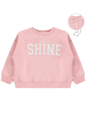 Civil Girls Born to Shine 2-5 Yaş Sweatshirt - Pudra
