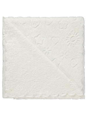 Civil Baby Bulut Desenli 90x90 cm Battaniye - Beyaz