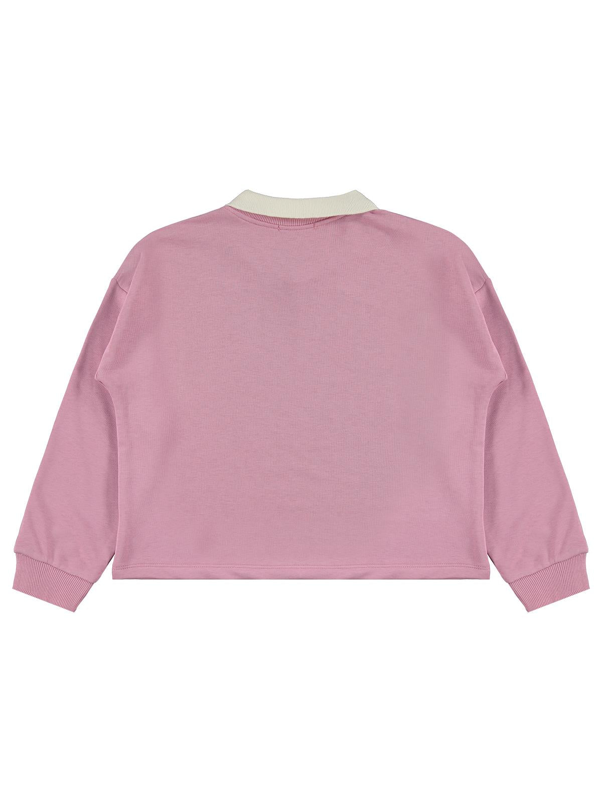 Civil Girls Polo Yaka 10-13 Yaş Sweatshirt - Pembe