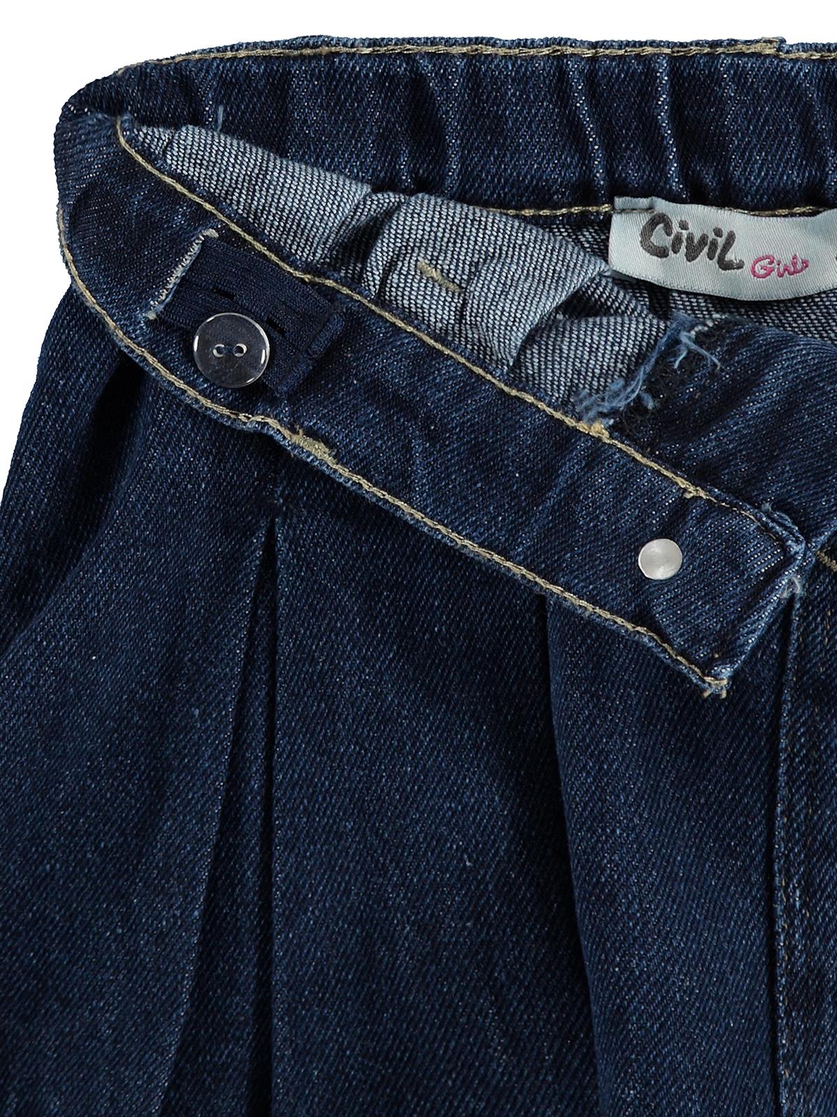 Civil Girls Pileli 6-9 Yaş Etek - Lacivert