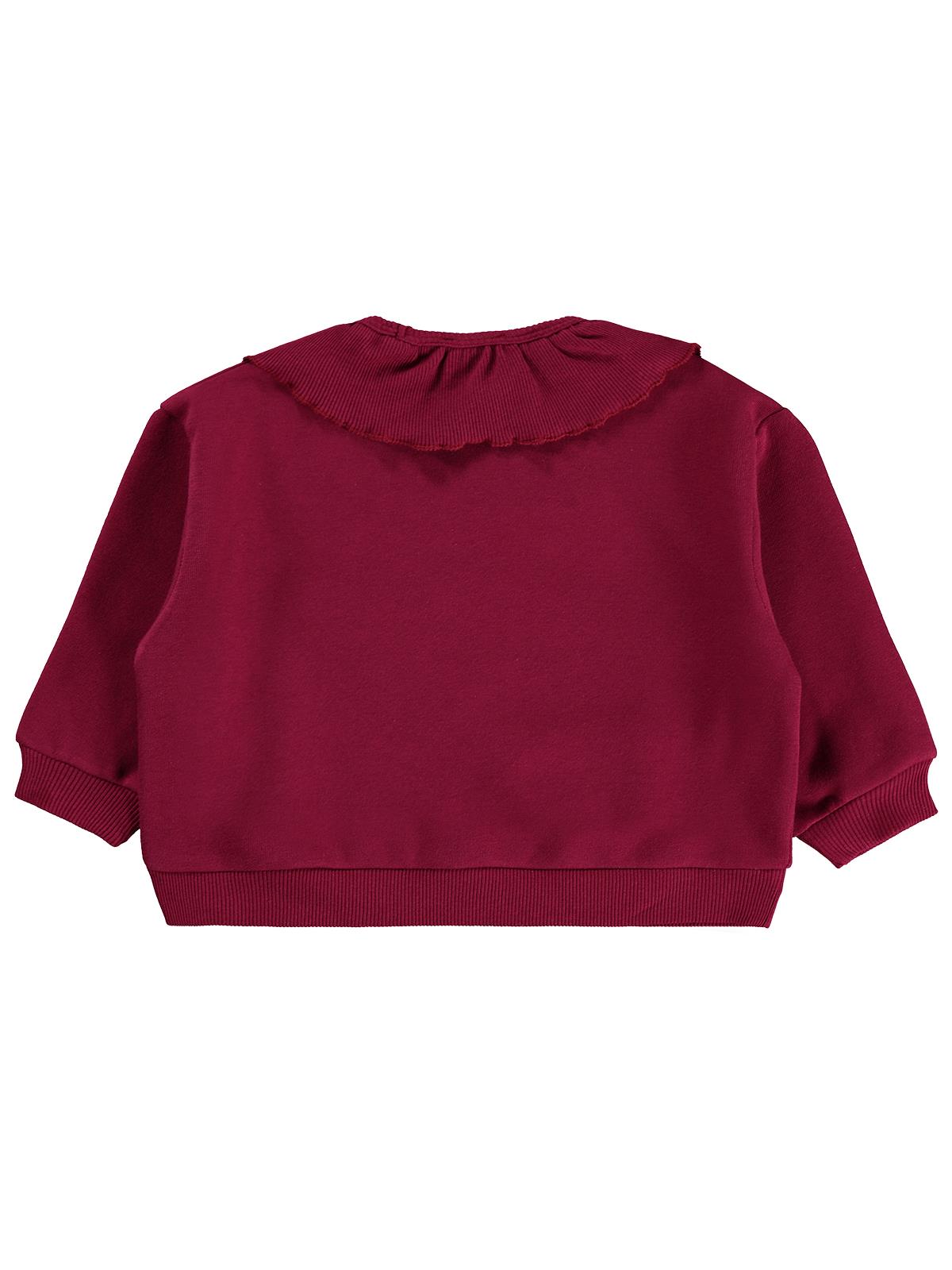 Civil Girls Kaşkorse Yakalı 2-5 Yaş Sweatshirt - Bordo