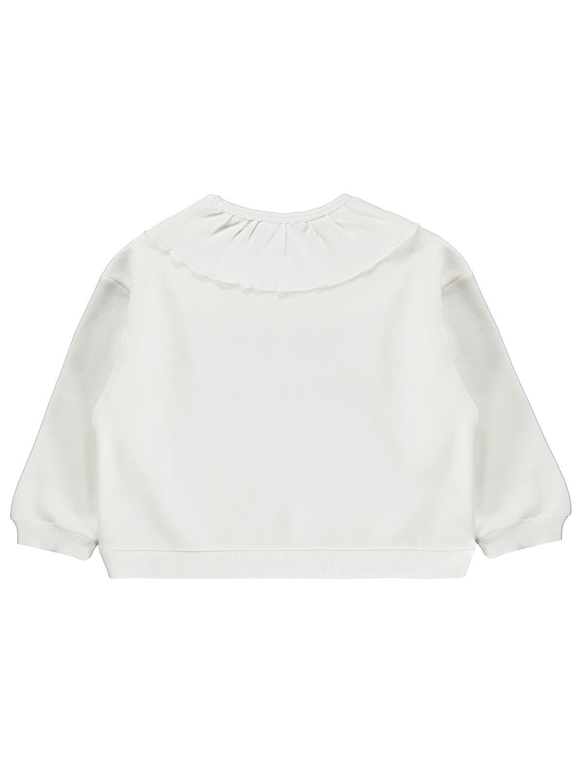 Civil Girls Kaşkorse Yakalı 6-9 Yaş Sweatshirt - Ekru