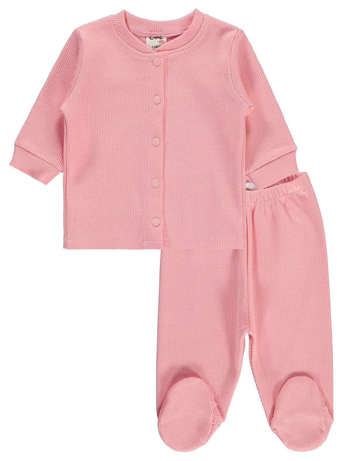 Civil Baby Basıc Patikli 1-9 Ay Pijama Takımı - Pembe