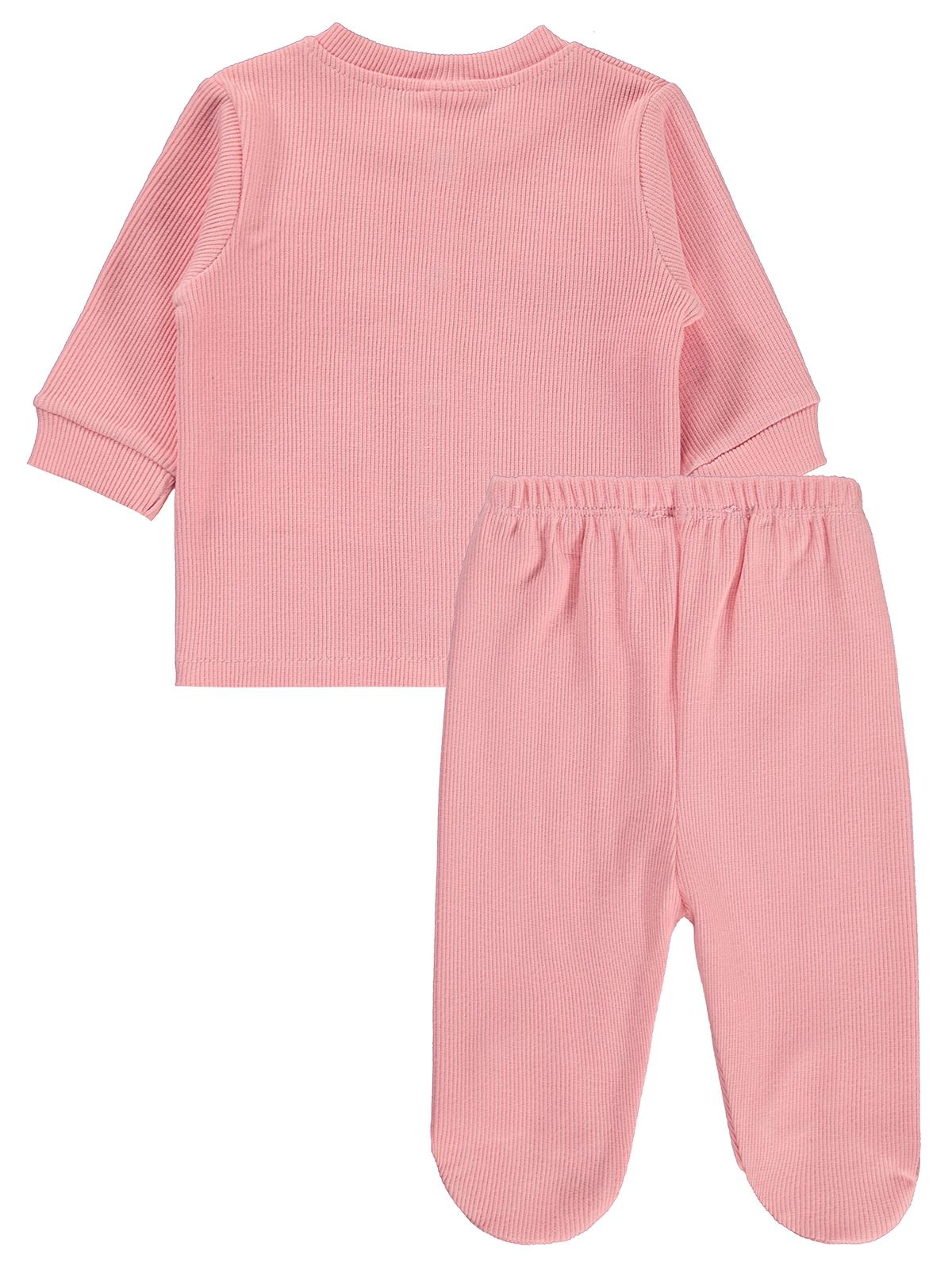 Civil Baby Basıc Patikli 1-9 Ay Pijama Takımı - Pembe