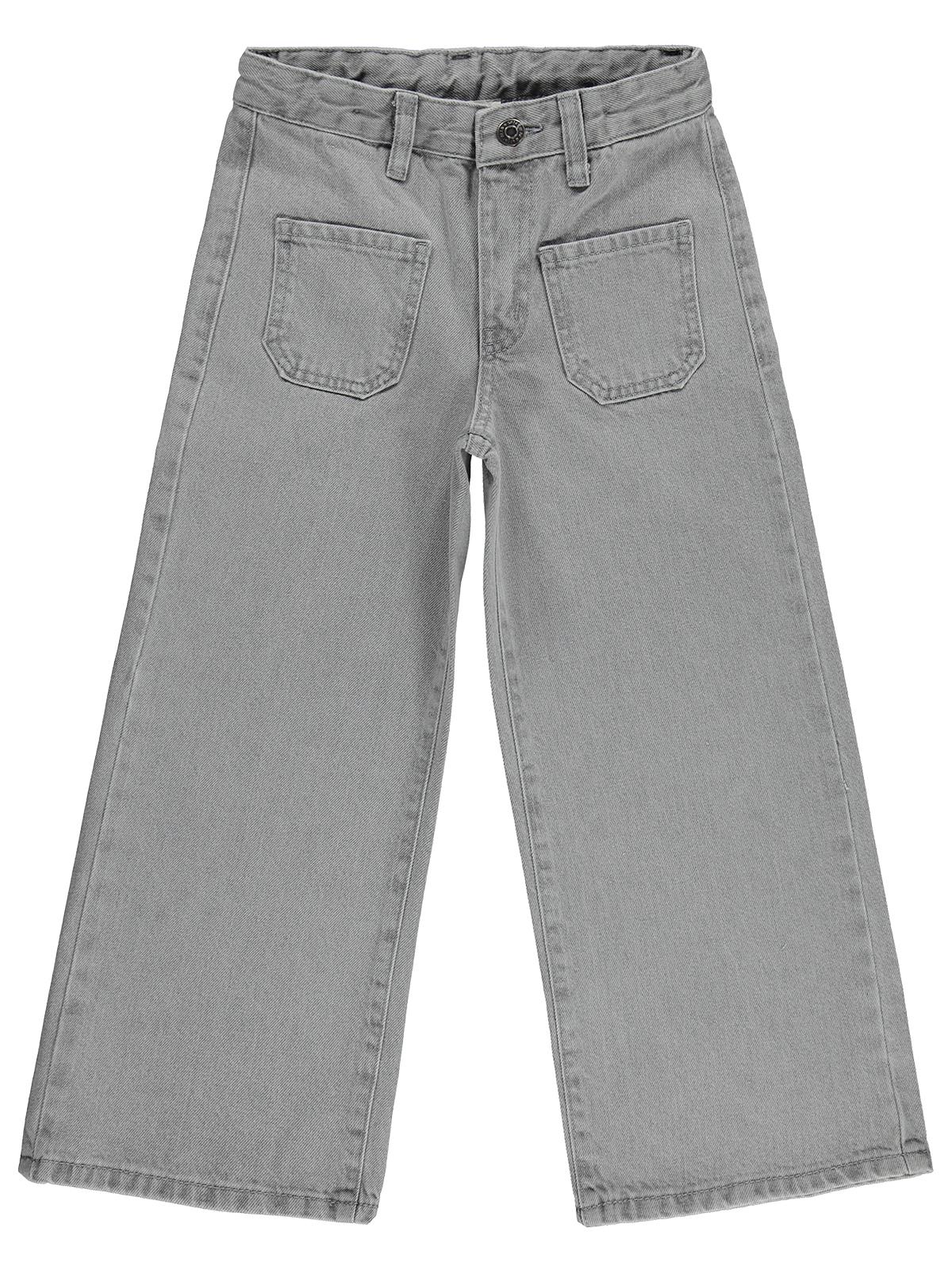 Civil Girls Önü Cepli 6-9 Yaş Pantolon Kot - Gri