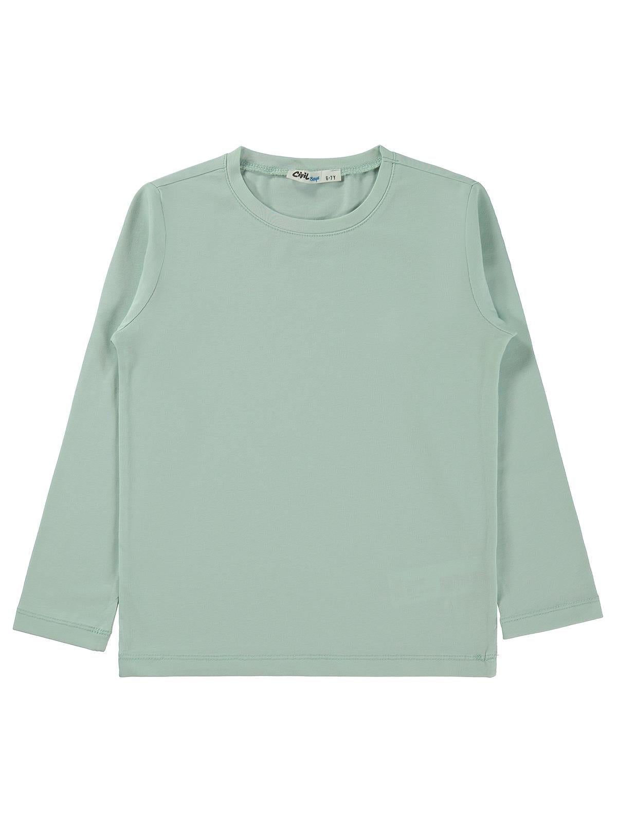 Civil Boys Basic 6-9 Yaş Sweatshirt - Yeşil